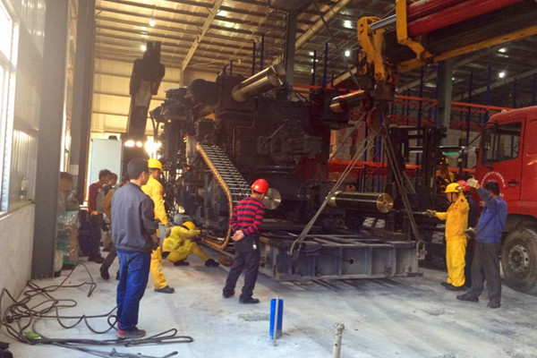 廣州海天公司2200T注塑機卸車定位綜合服務項目圖2 廣州海天公司2200T注塑機卸車定位綜合服務項目圖2