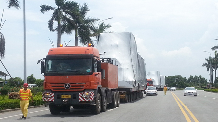155噸大型發(fā)電機組運輸服務