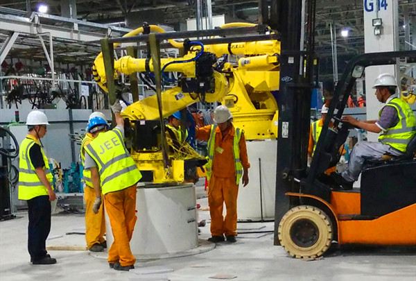 汽車焊裝生產線拆解安裝作業的難點解決方案